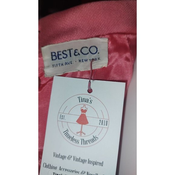 Vintage 1960's Jackie O' Inspired Bubble Gum Pink Sheath Dress by Best & CO - Picture 7 of 10